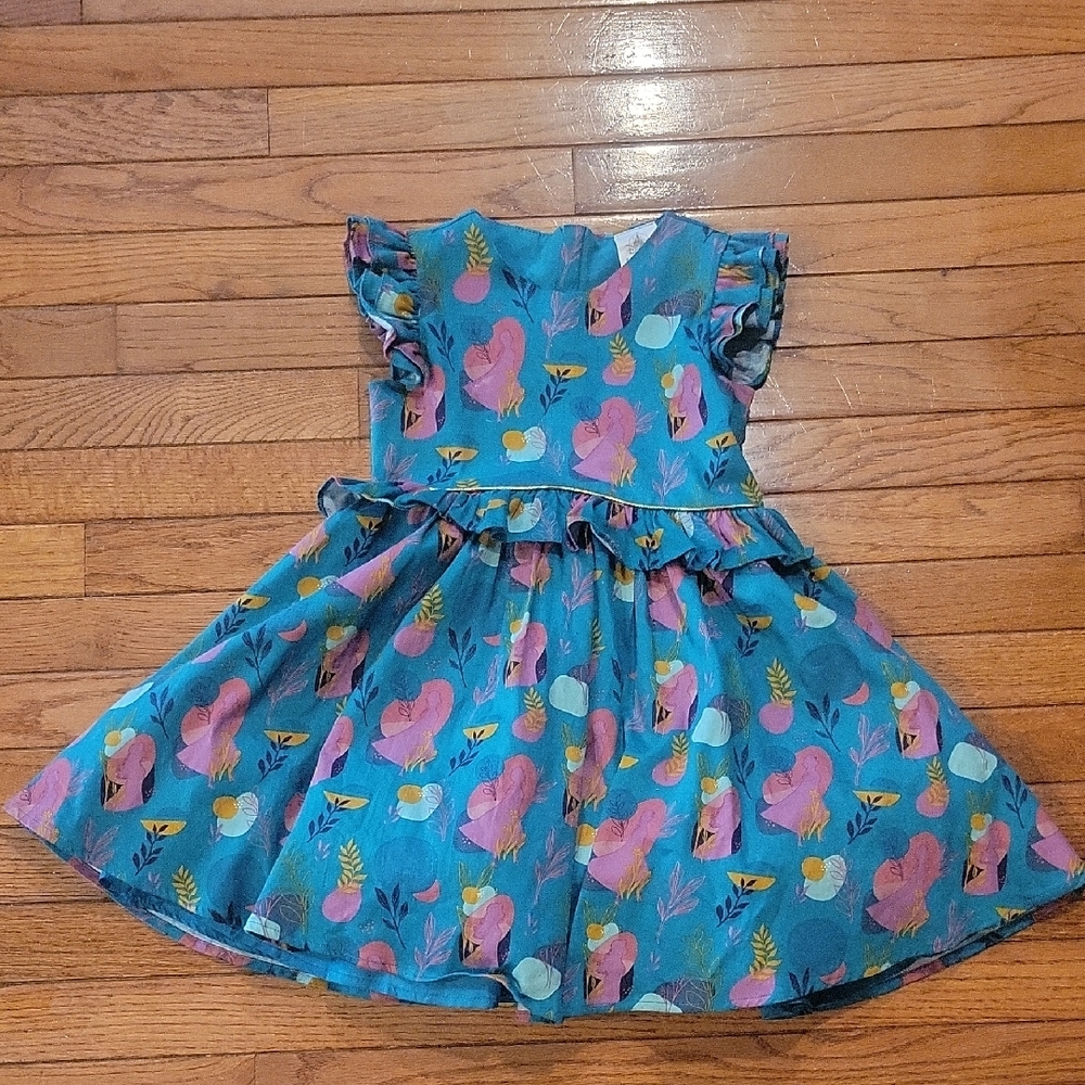 Disney Blue Sleeveless A-Line Sundress